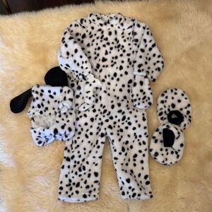 Dalmatian Print Kids One Piece Costume
